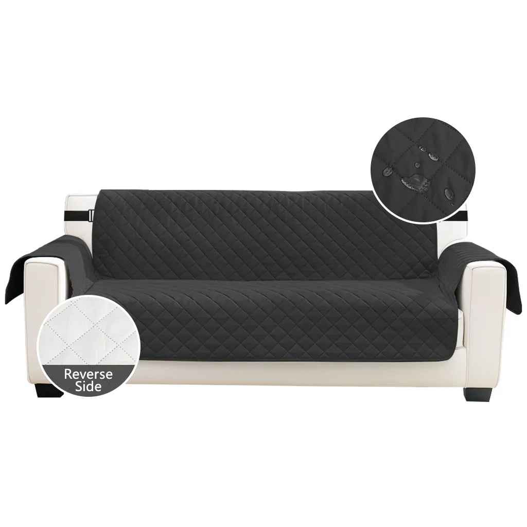 Couverture imperméable pour canapé noir