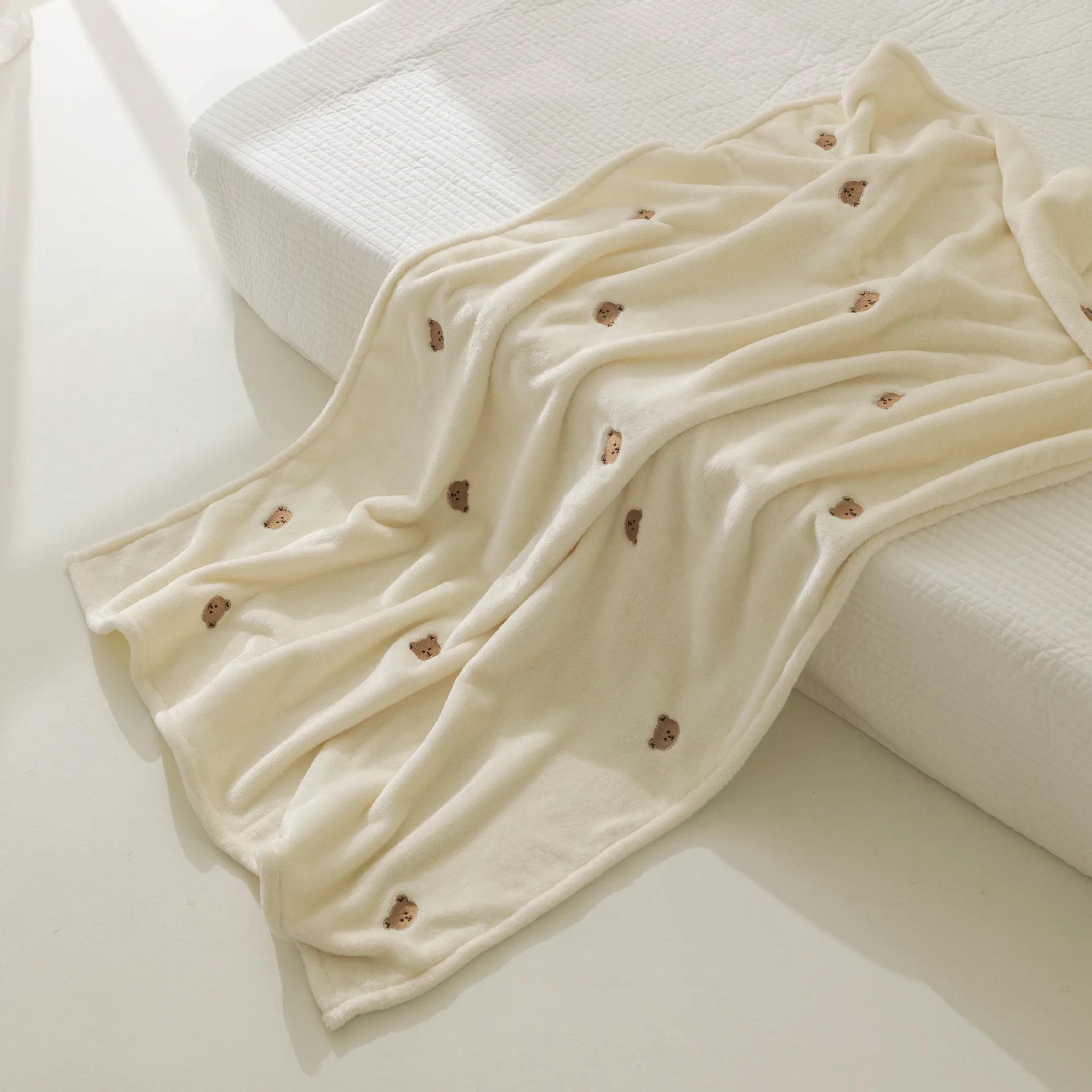 Couverture polaire pour bébé ourson