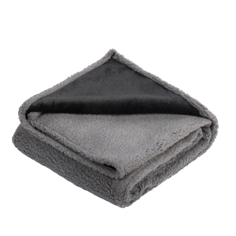 Couverture polaire pour chien gris