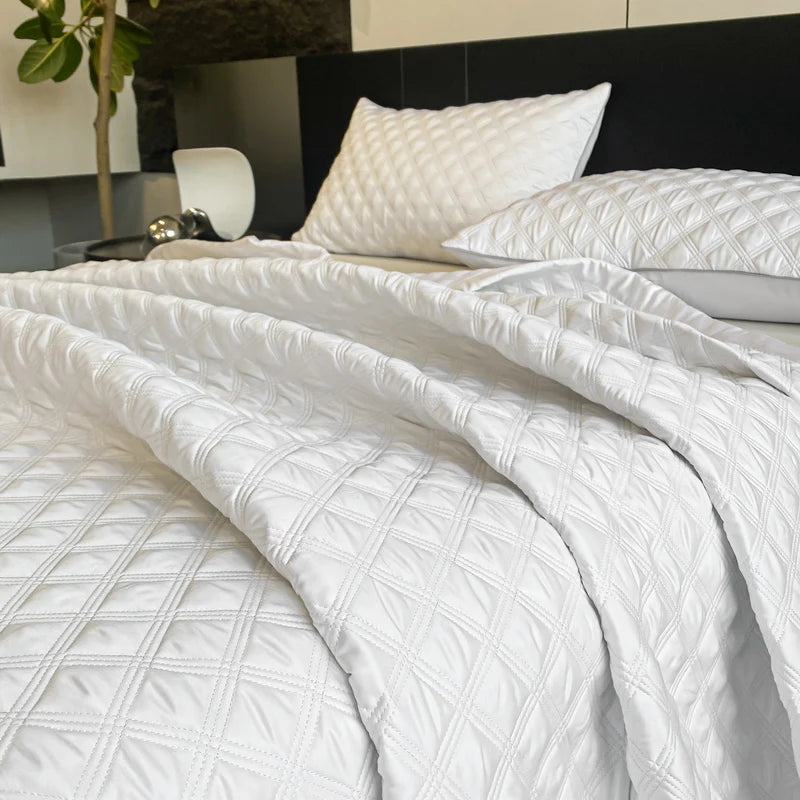 Couverture Lit pour 2 personnes Blanc 2