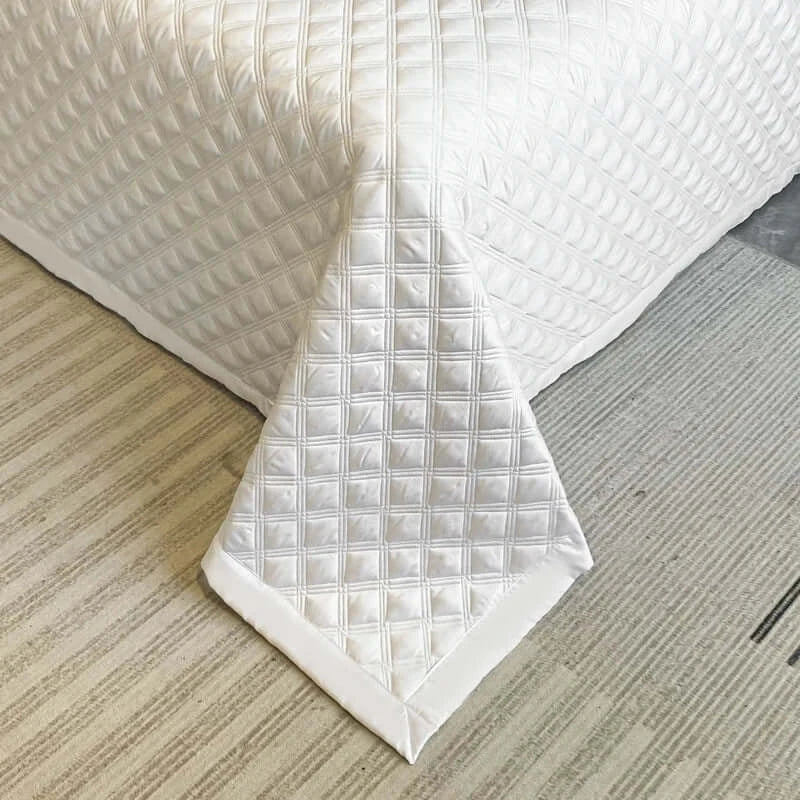 Image of Couverture Lit pour 2 personnes Blanc 3