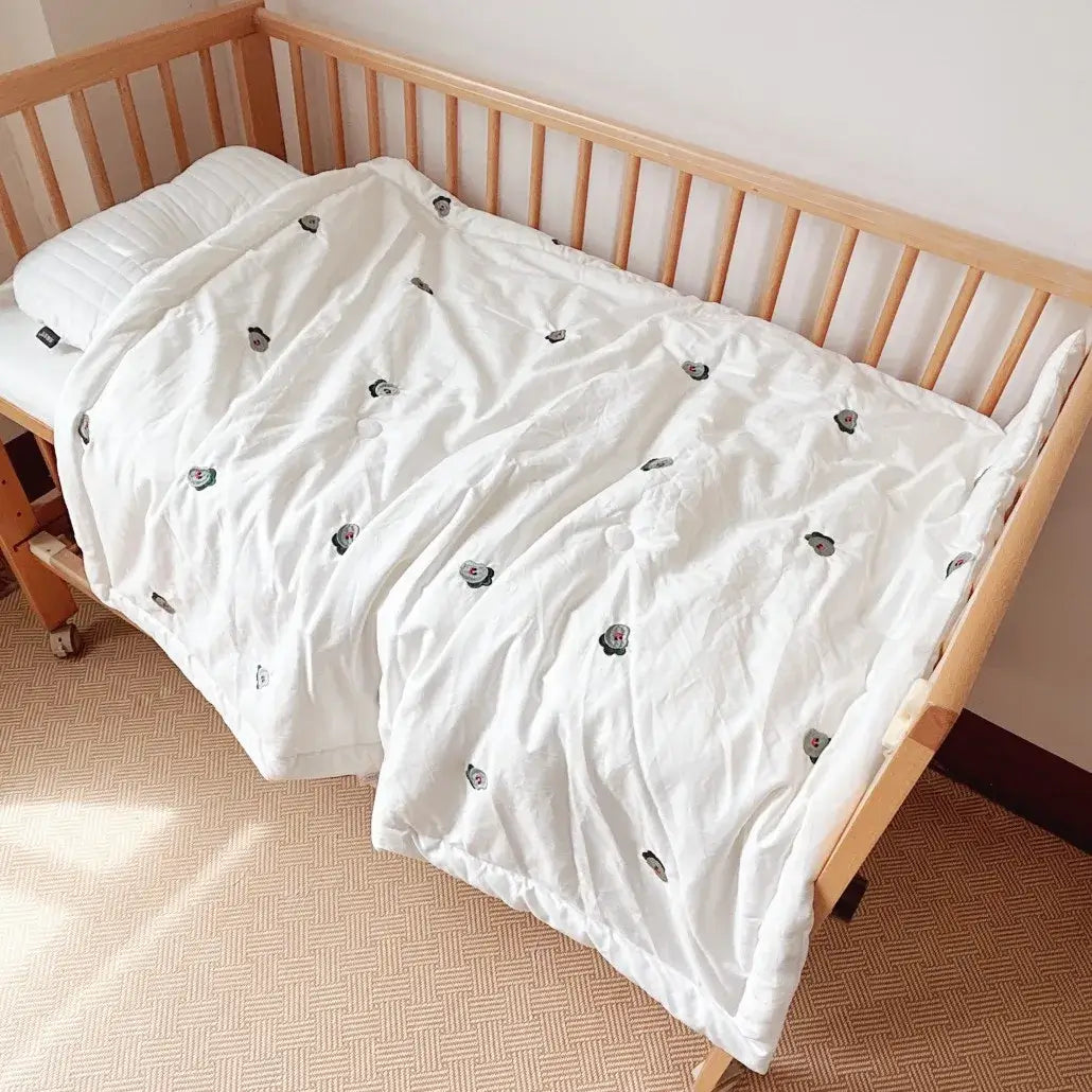 Couverture bébé en coton 4 saisons dinosaure confort et sécurité bébé