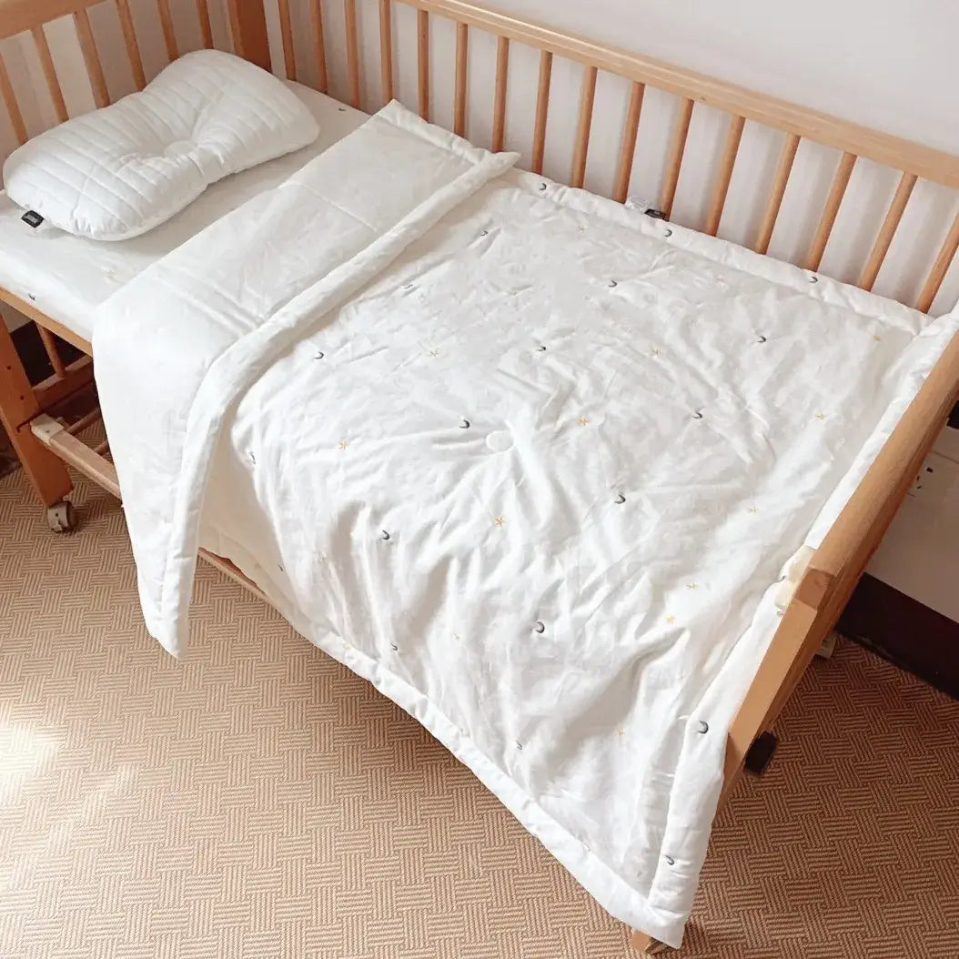 Couverture bébé en coton 4 saisons étoile – textile doux pour nourrisson