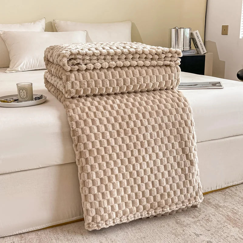 Couverture canapé en velours gris beige