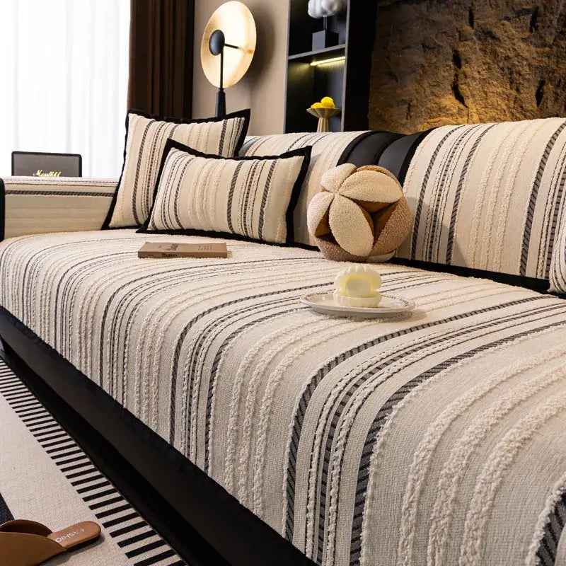 Image of Couverture canapé patchwork