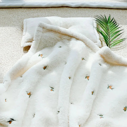 Couverture chaude pour bébé olives