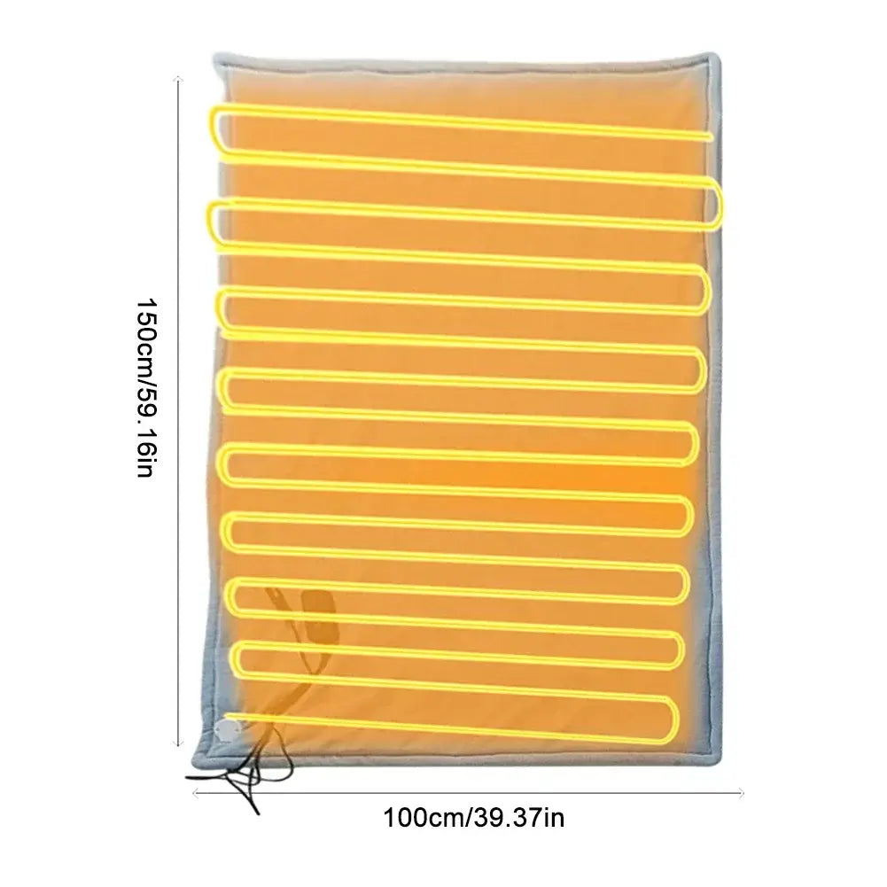 Image of Couverture chauffante 12v jaune