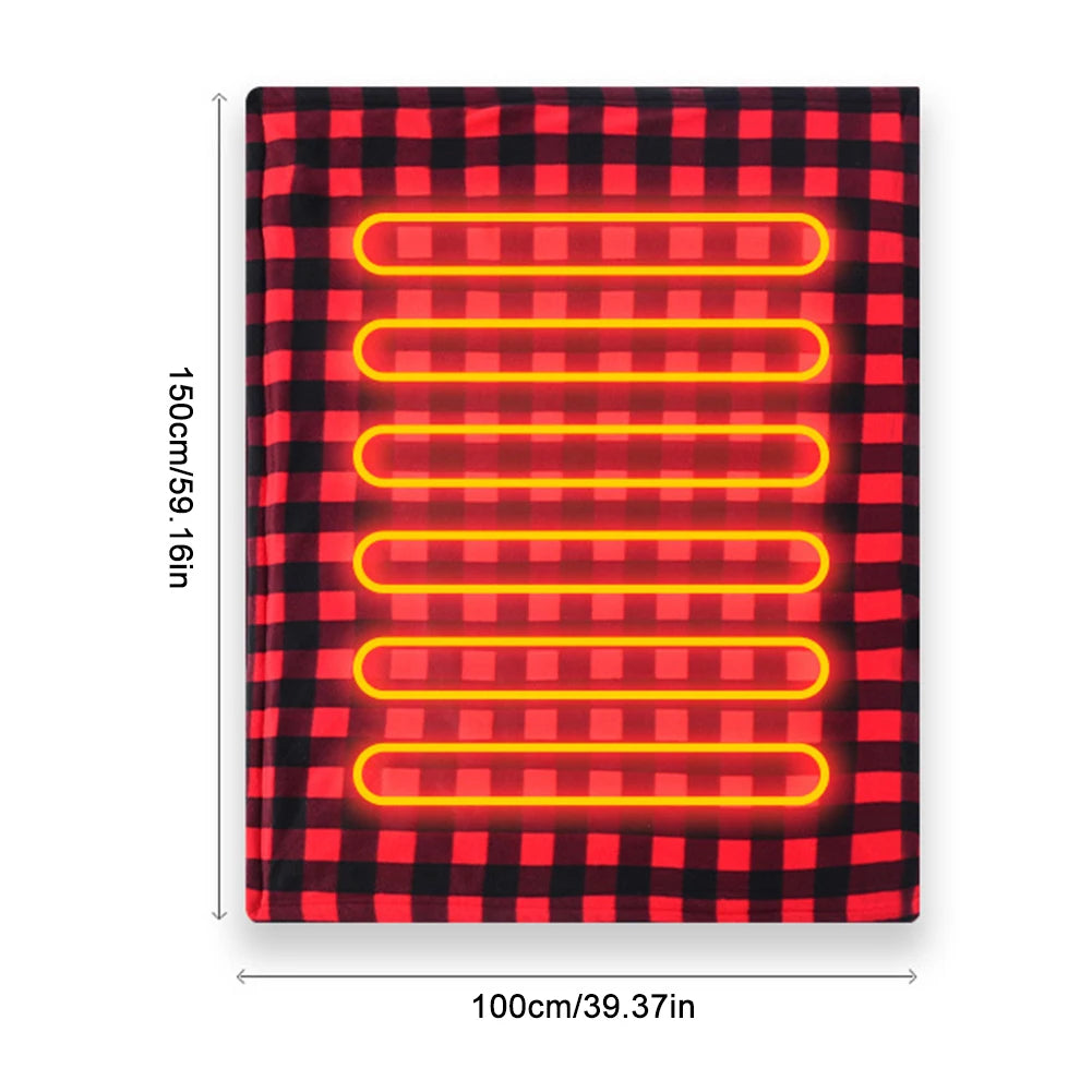 Couverture chauffante 12v orange 1