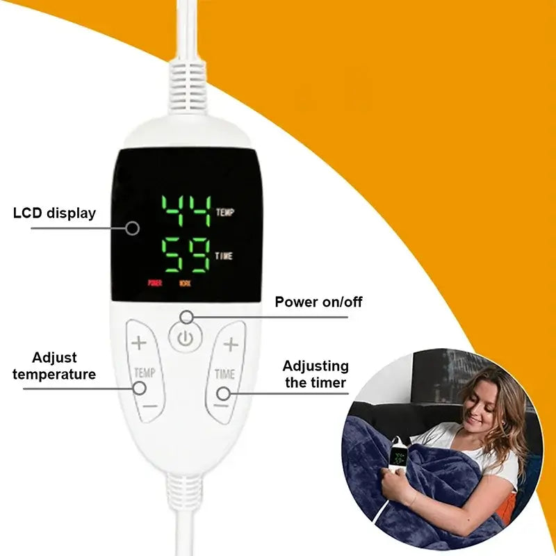 Image of Couverture chauffante 2 places pour lit – confort et bien-être.