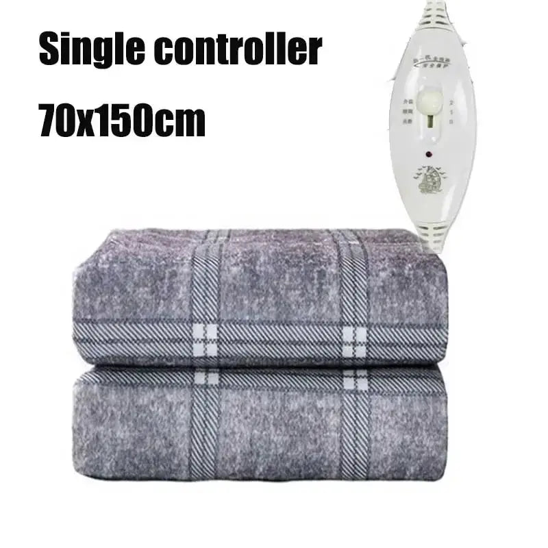 Image of Couverture chauffante électrique gris 150x70cm cosy – sommeil chaud et confortable