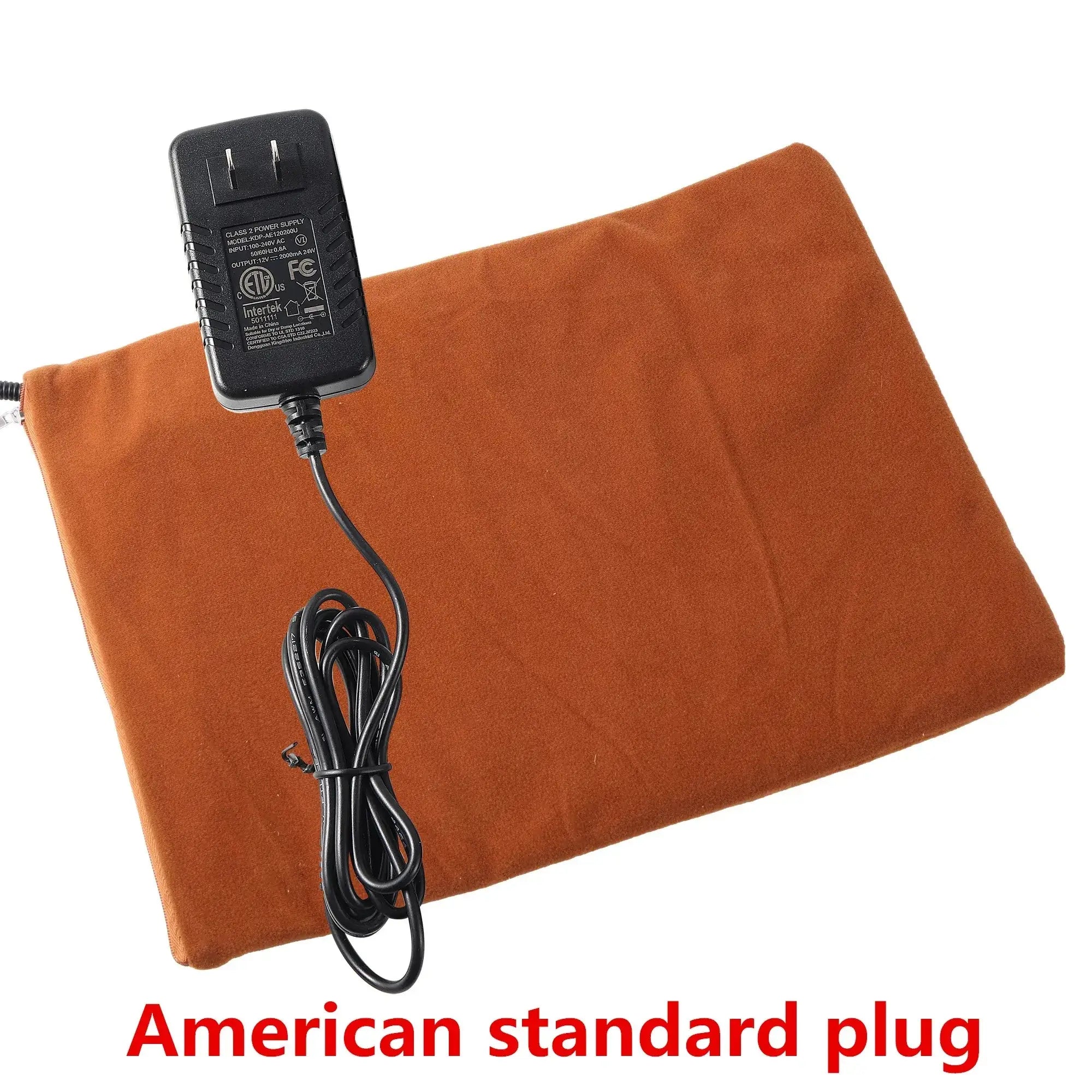 Image of Couverture chauffante pour chien Marron US douce – idéale pour soirées fraîches