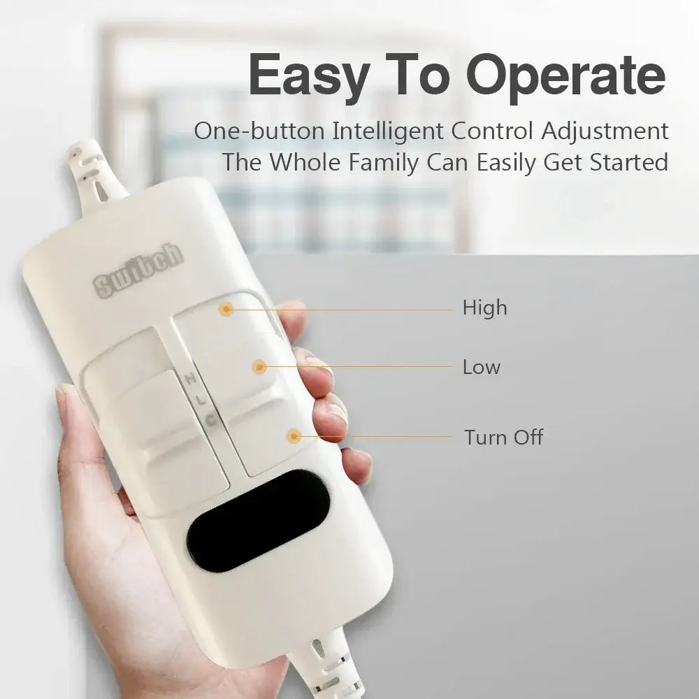 Image of Couverture chauffante sans fil-les différents niveaux