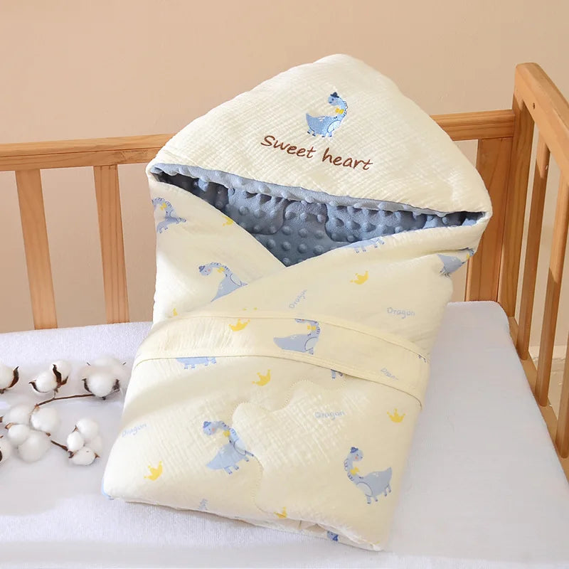 Couverture d'hiver pour bébé bleu