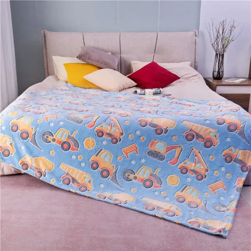 Image of Couverture d'hiver pour enfant douce – lit simple ou lit bébé