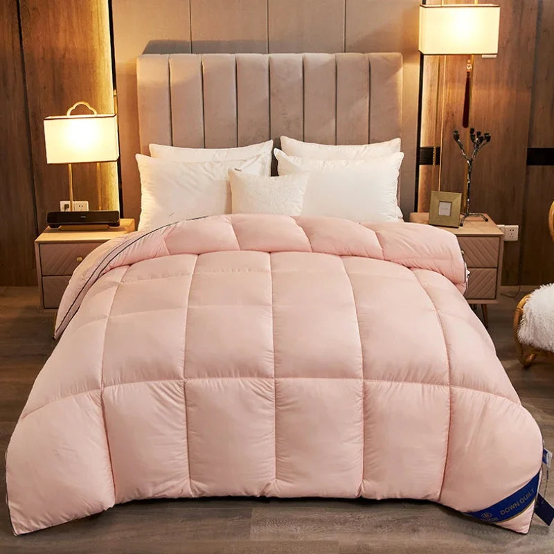 Couverture de lit en duvet beige