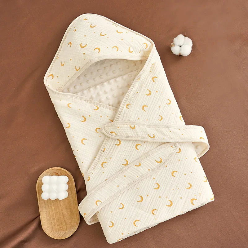 Couverture emmaillotage bébé en coton motif 3