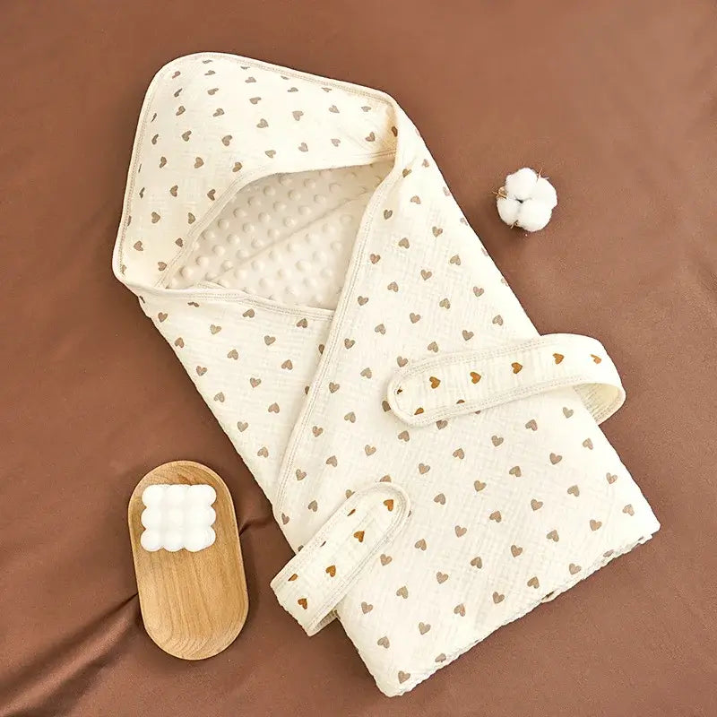 Couverture emmaillotage bébé en coton motif 5 confort et sécurité bébé