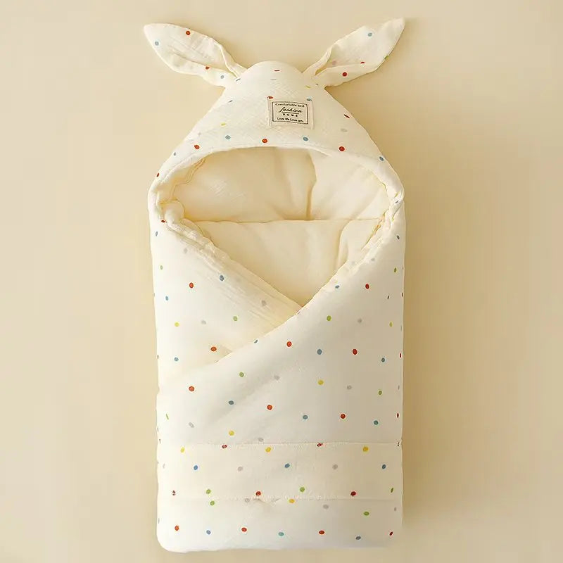 Couverture emmaillotage bébé en mousseline de coton motif 5