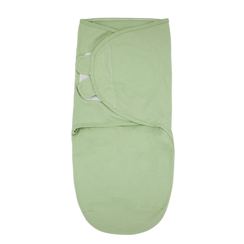 Couverture emmaillotage pour bébé vert