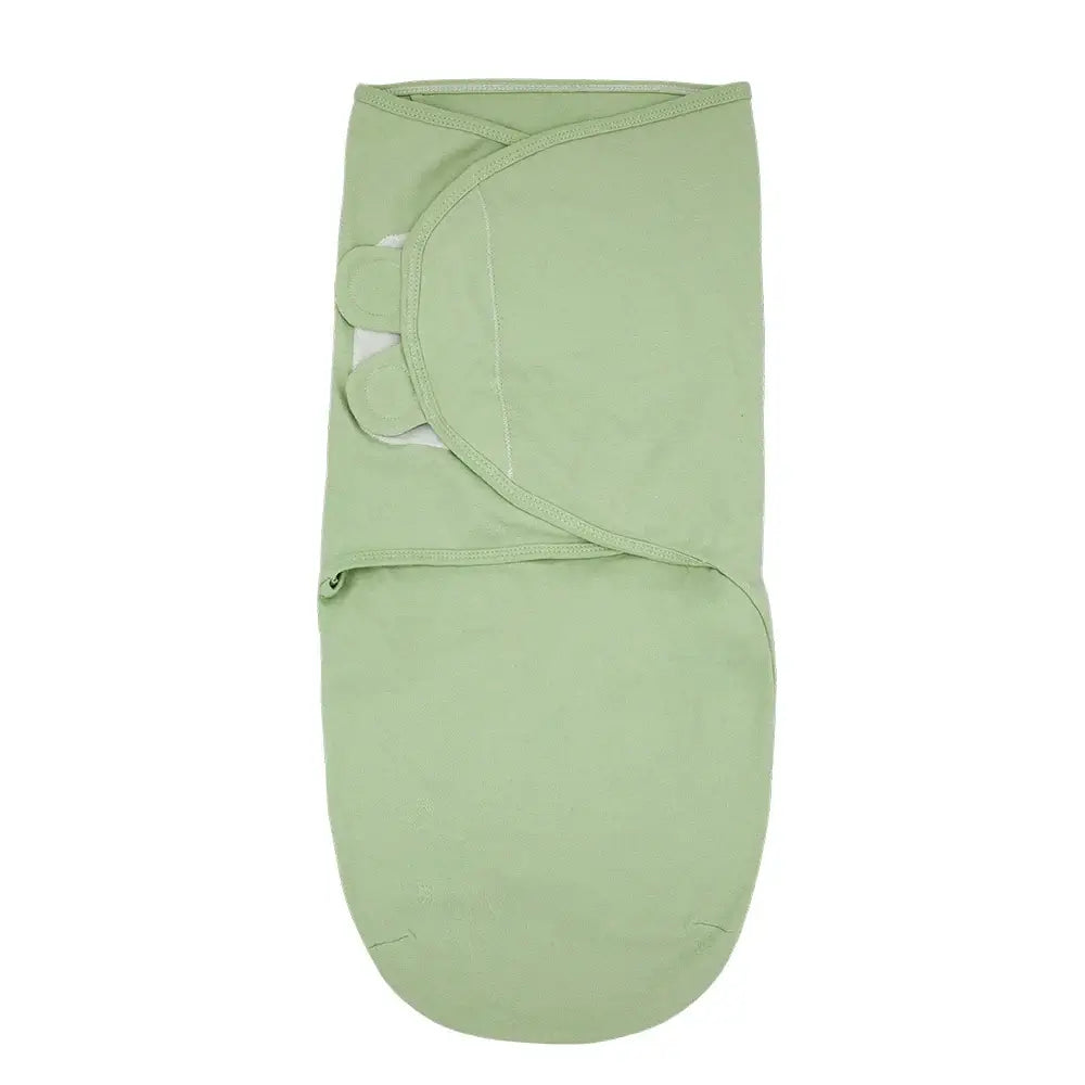 Couverture emmaillotage pour bébé vert– textile doux pour nourrisson