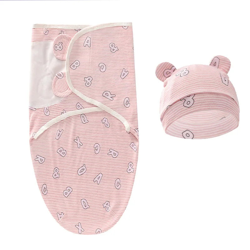 Couverture emmaillotage pour rose clair
