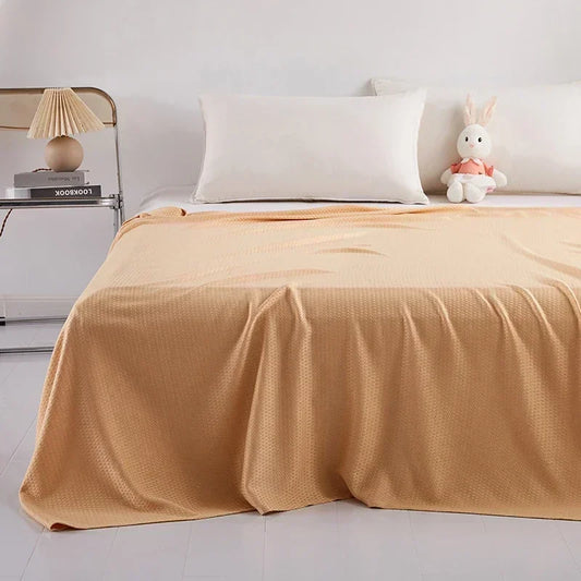 Couverture en bambou marron
