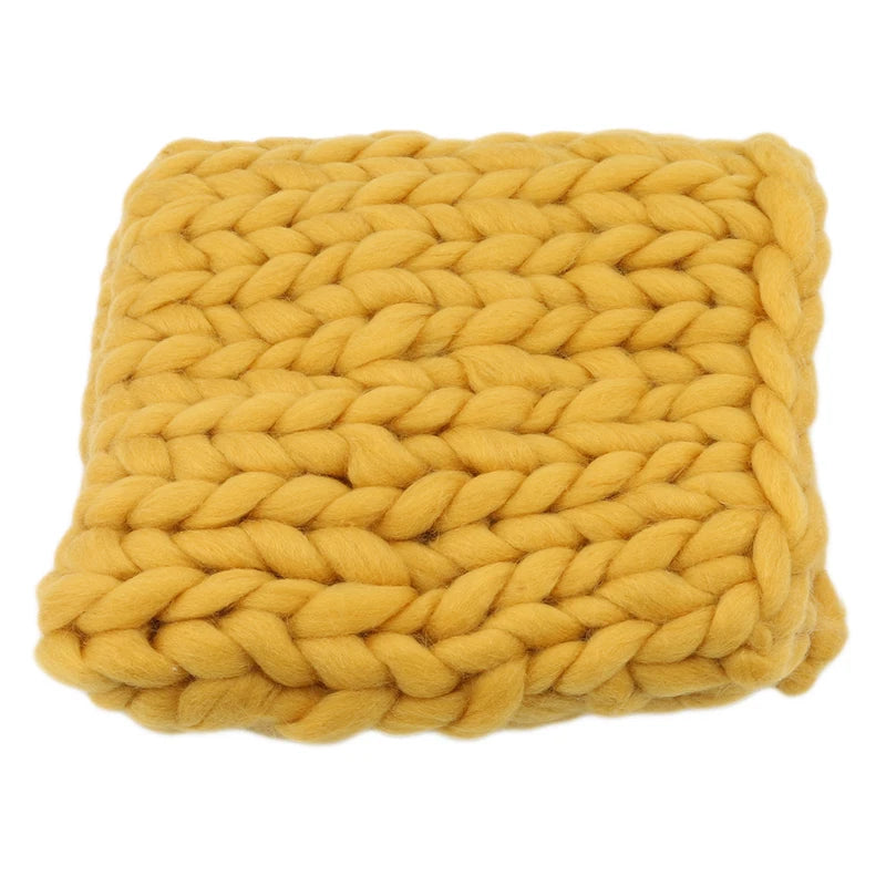 Couverture en crochet pour bébé jaune