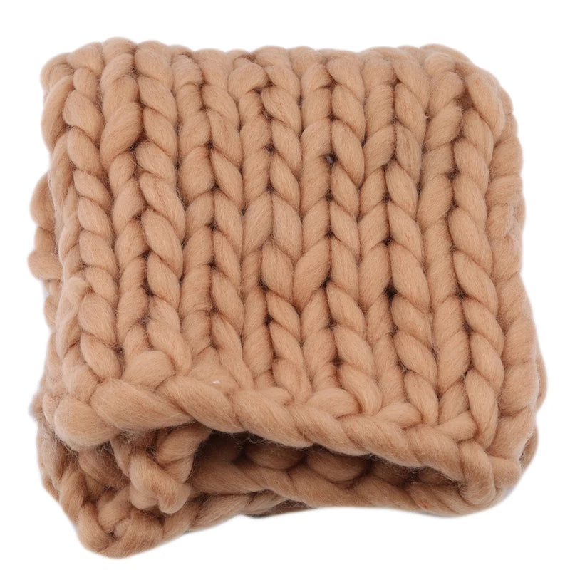 Couverture en crochet pour bébé kaki