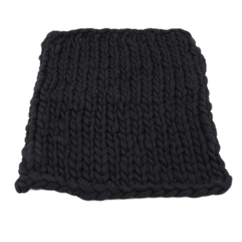 Couverture en crochet pour bébé noir