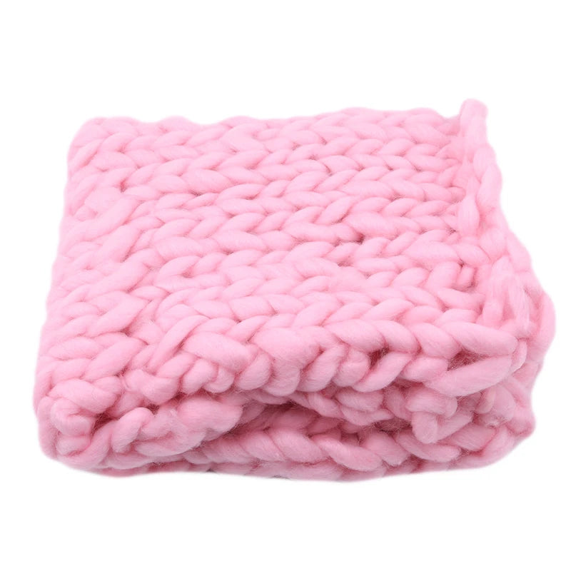 Couverture en crochet pour bébé rose