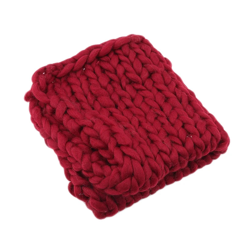 Couverture en crochet pour bébé rouge