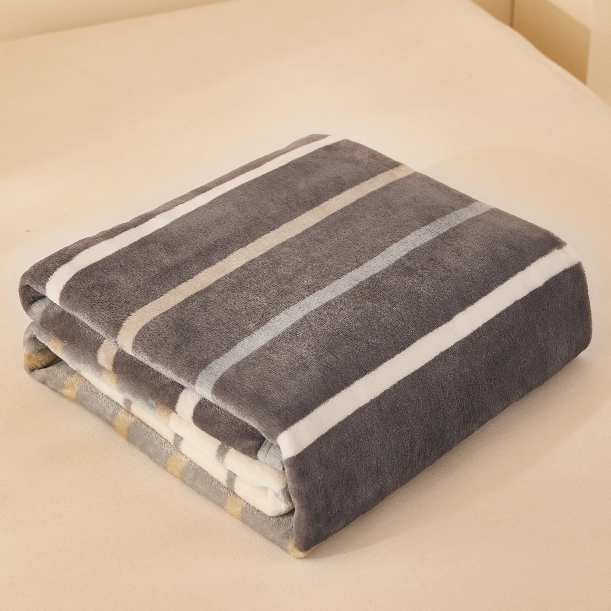 Couverture en double face gris