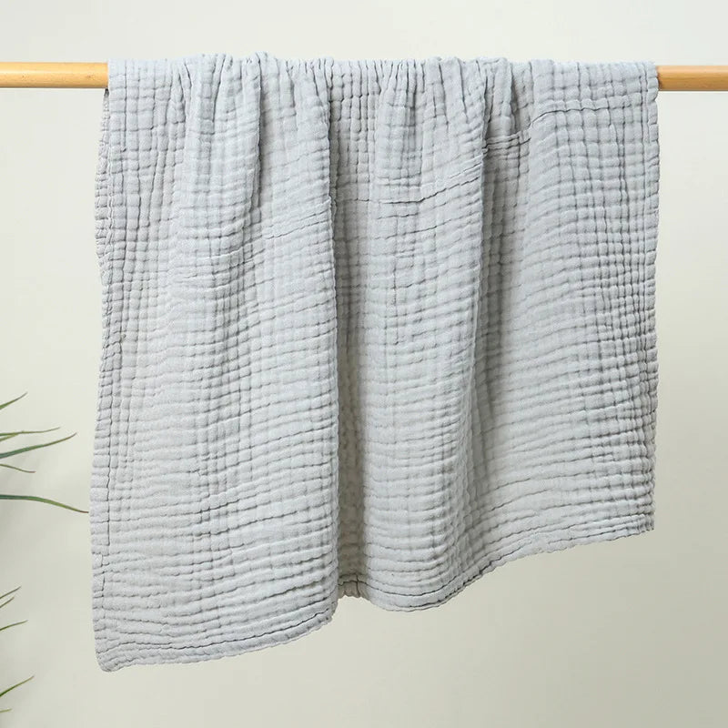 Couverture en gaze de coton pour bébé gris