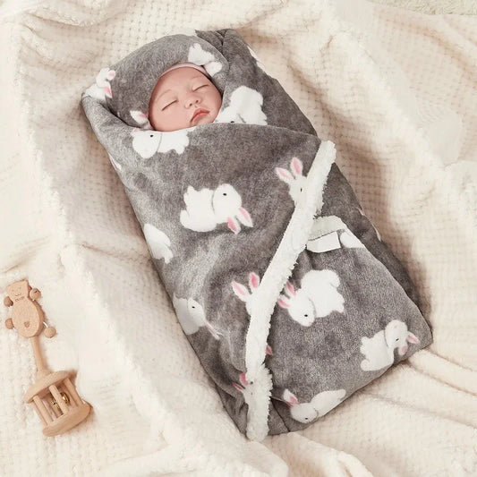 Couverture en laine pour bébé Gris