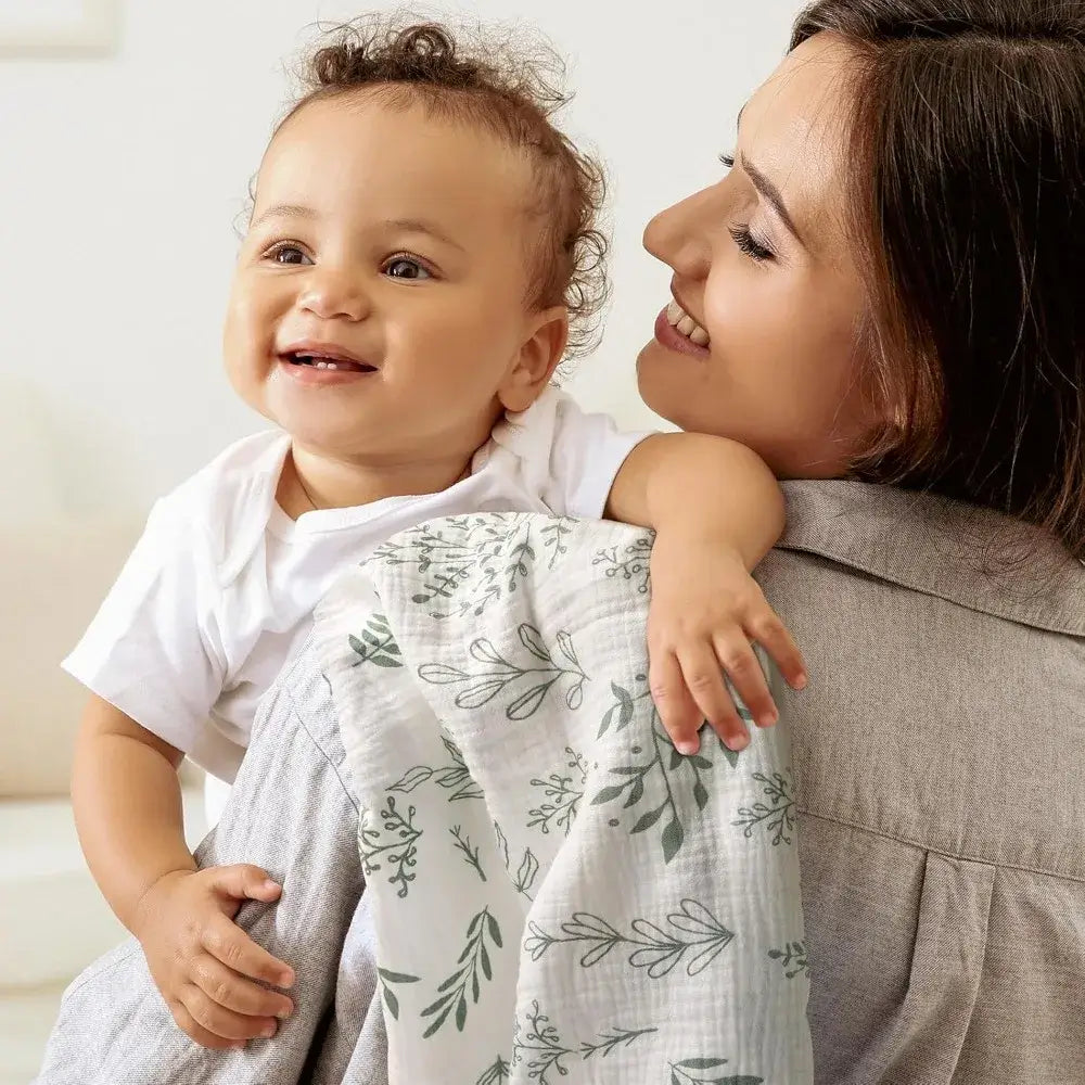 Couverture en mousseline de coton pour bébé 1– textile doux pour nourrisson