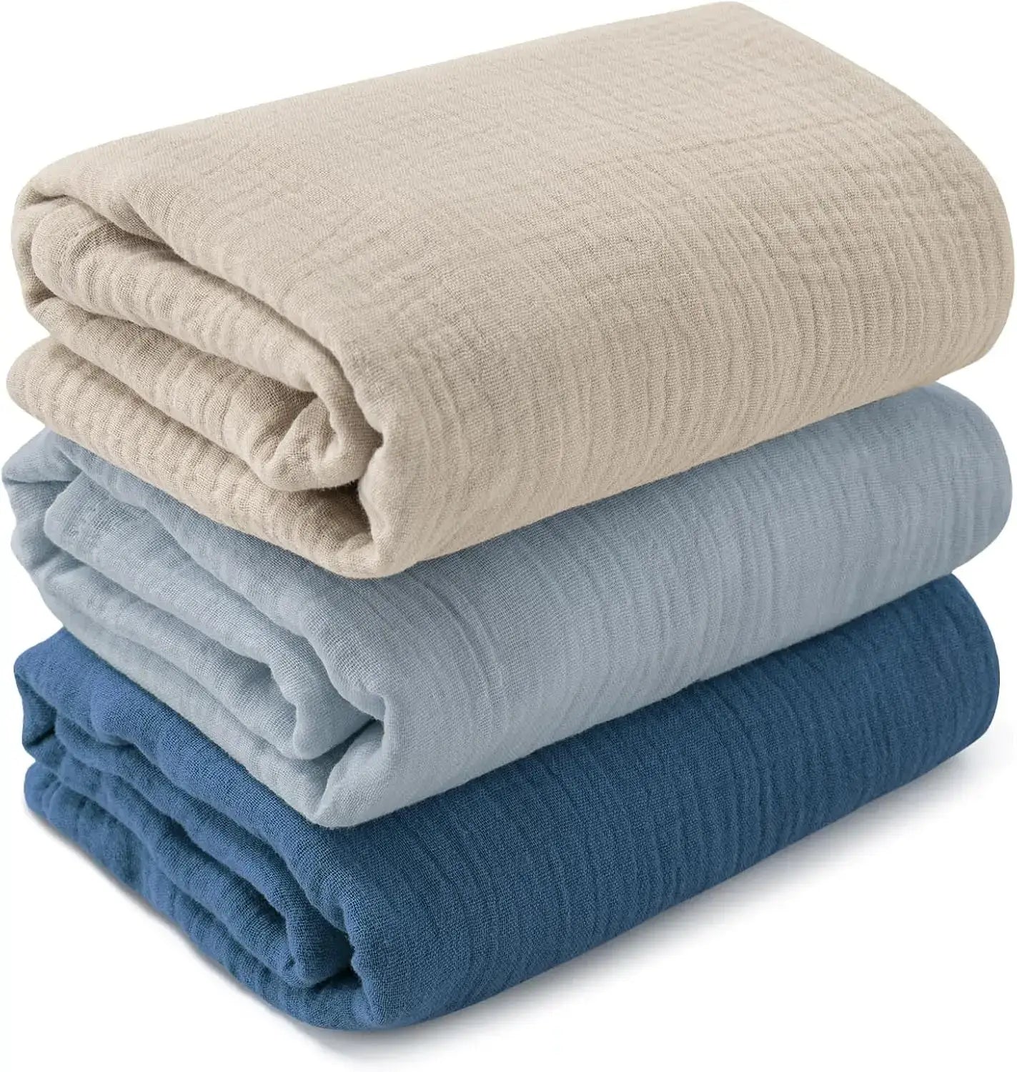 Couverture en mousseline de coton pour bébé pack 3 léger et confortable