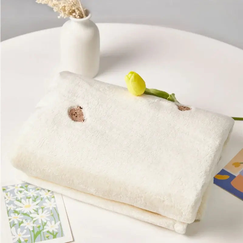 Couverture hiver pour bébé ours – douceur pour nouveau-né