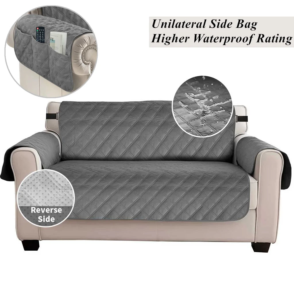 Couverture imperméable pour canapé gris foncé
