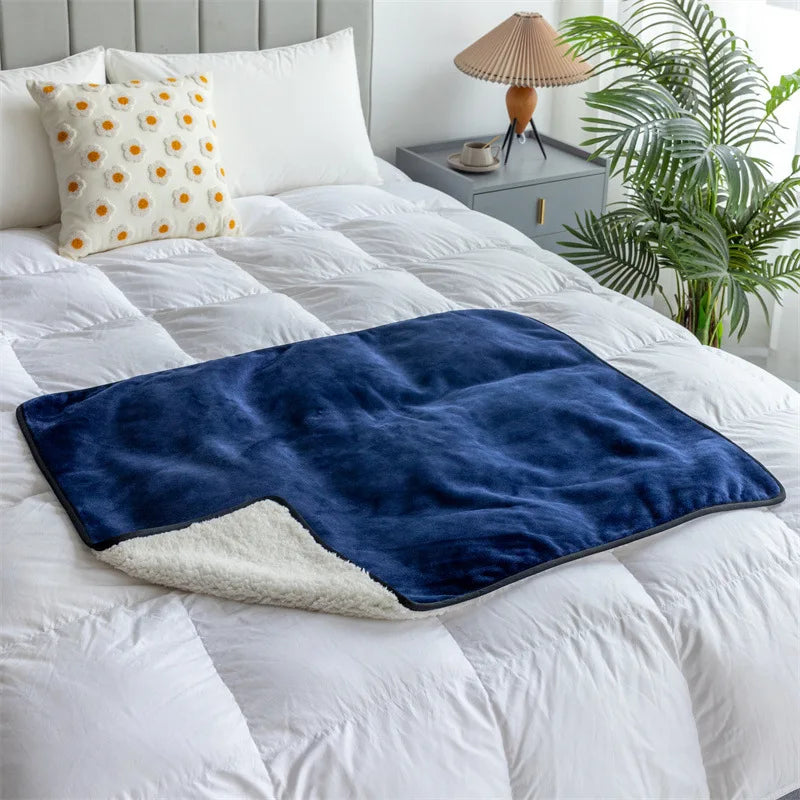 Couverture imperméable pour lit Bleu