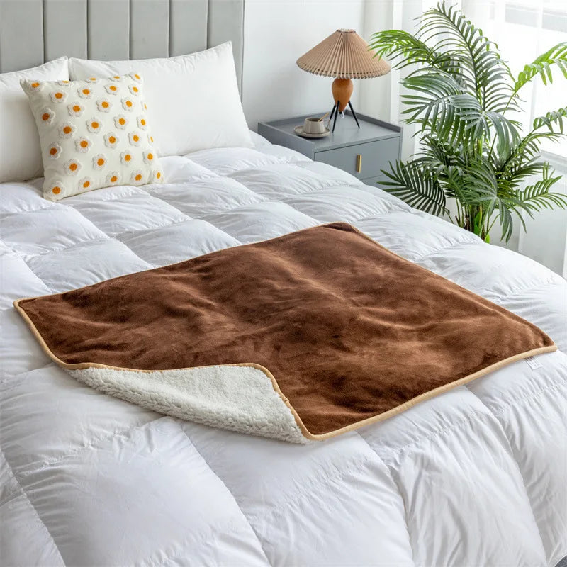 Couverture imperméable pour lit Marron