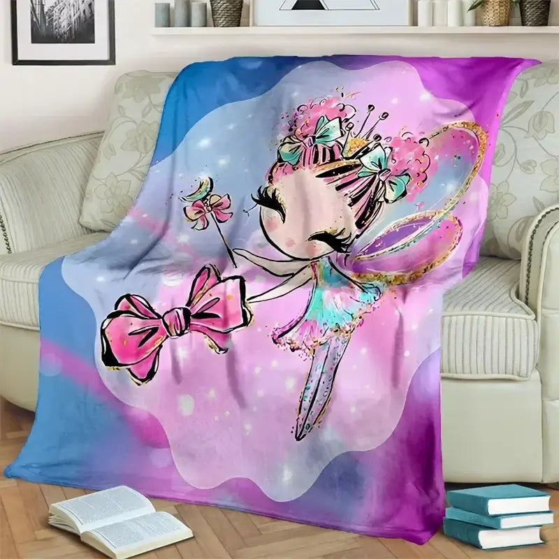 Image of Couverture imprimée en 3D pour fille motif 