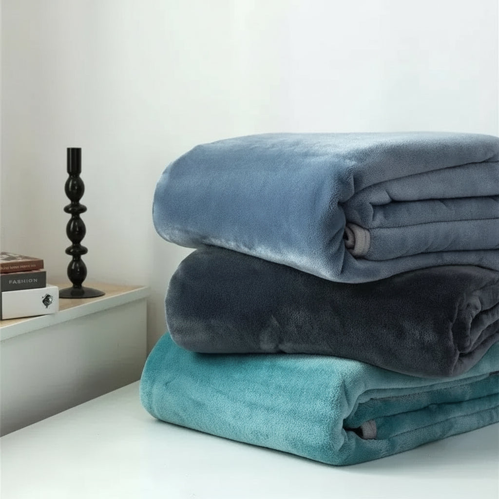 Image of Couverture lestée de luxe  détente et réduction stress.