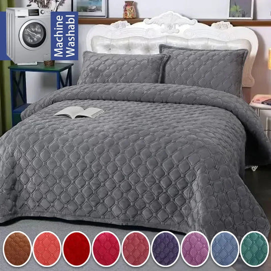 Couverture lit en Flanelle Gris