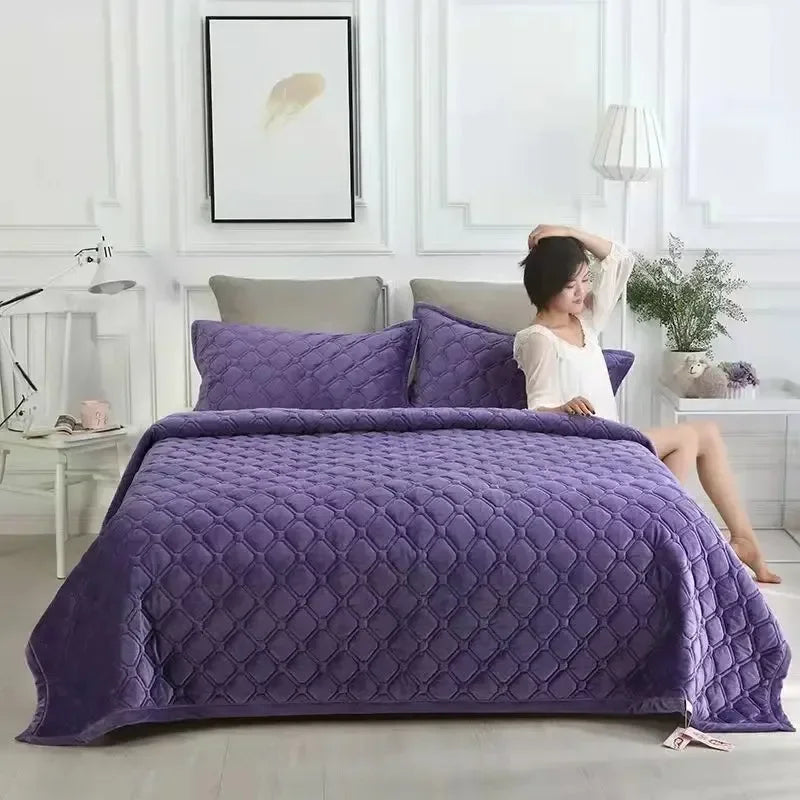 Couverture lit en Flanelle Violet