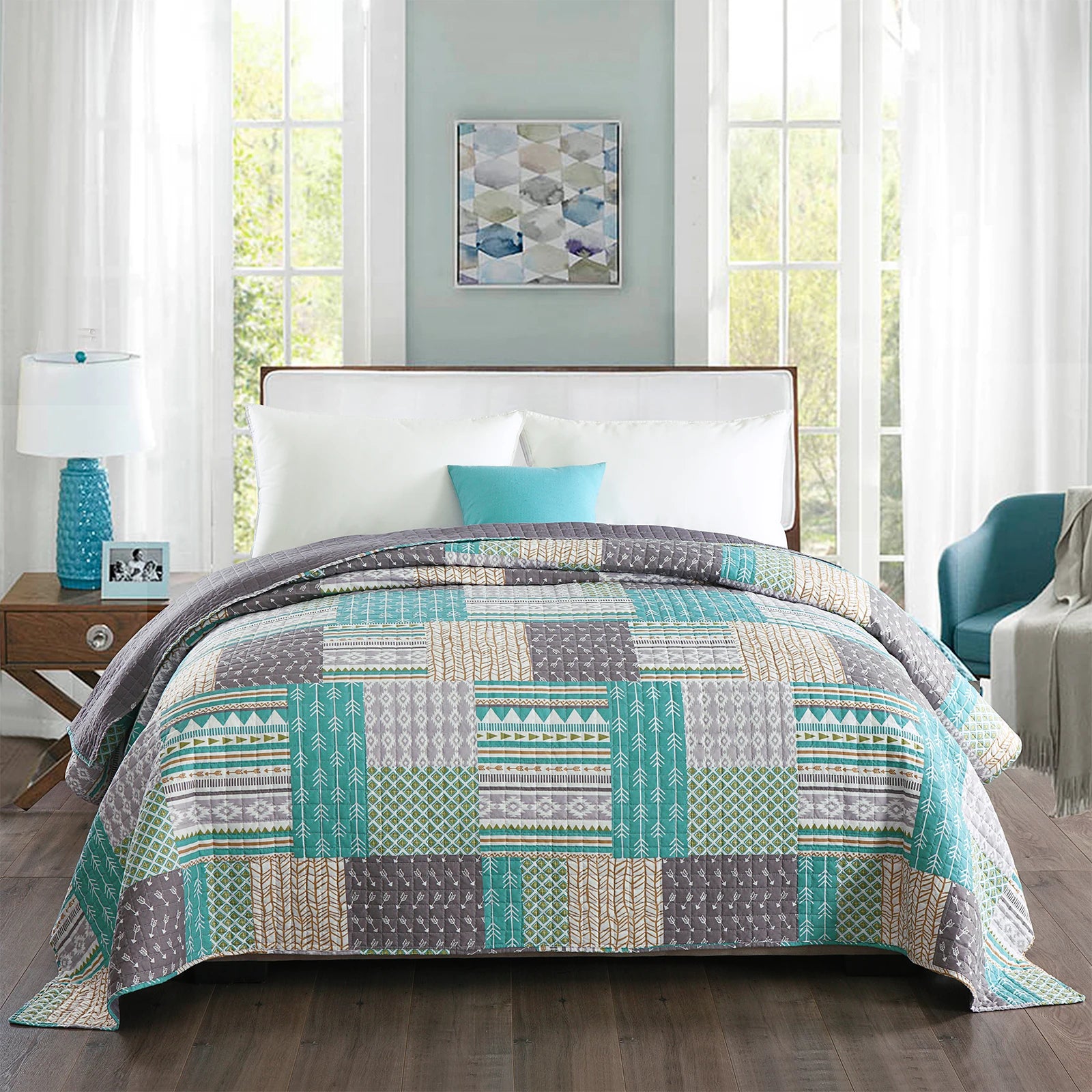 Couverture lit en Patchwork 1