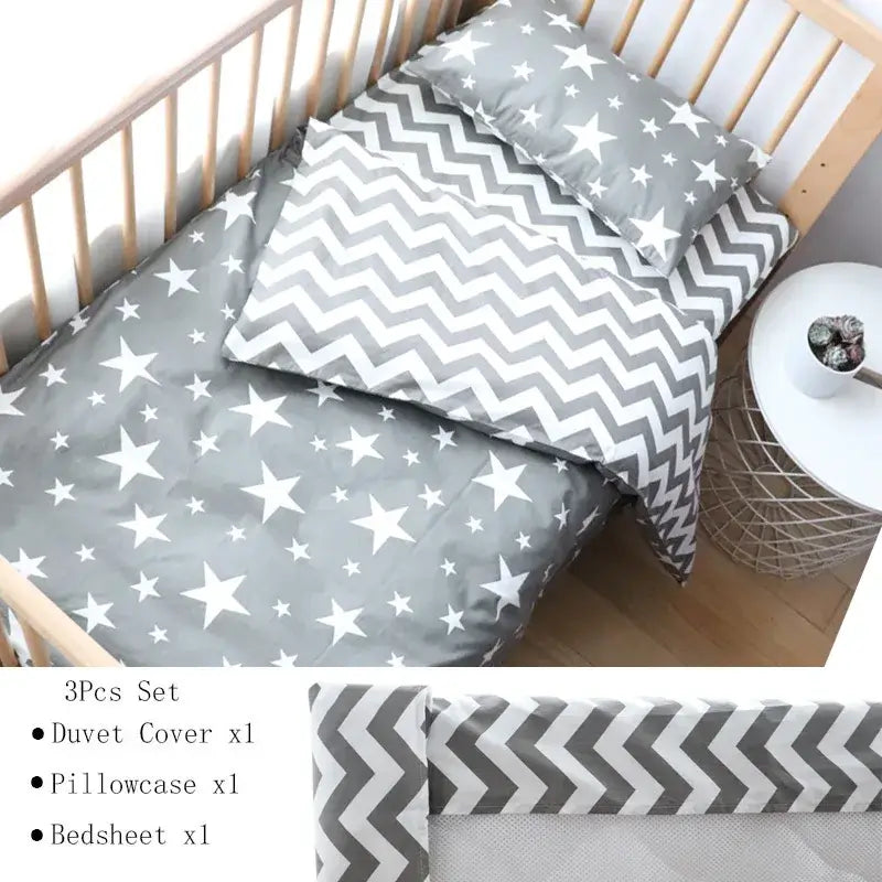 Couverture lit pour Enfant Grey star