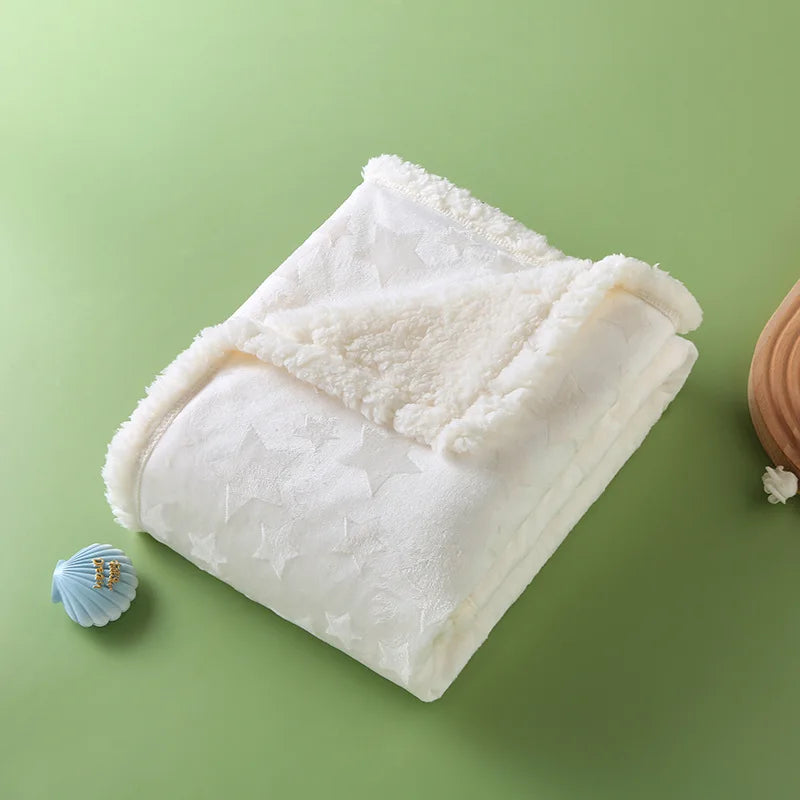 Couverture lit pour bébé blanc