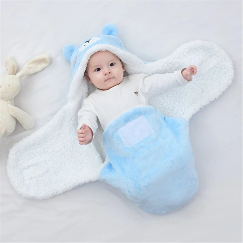 Couverture nomade pour bébé bleu 1