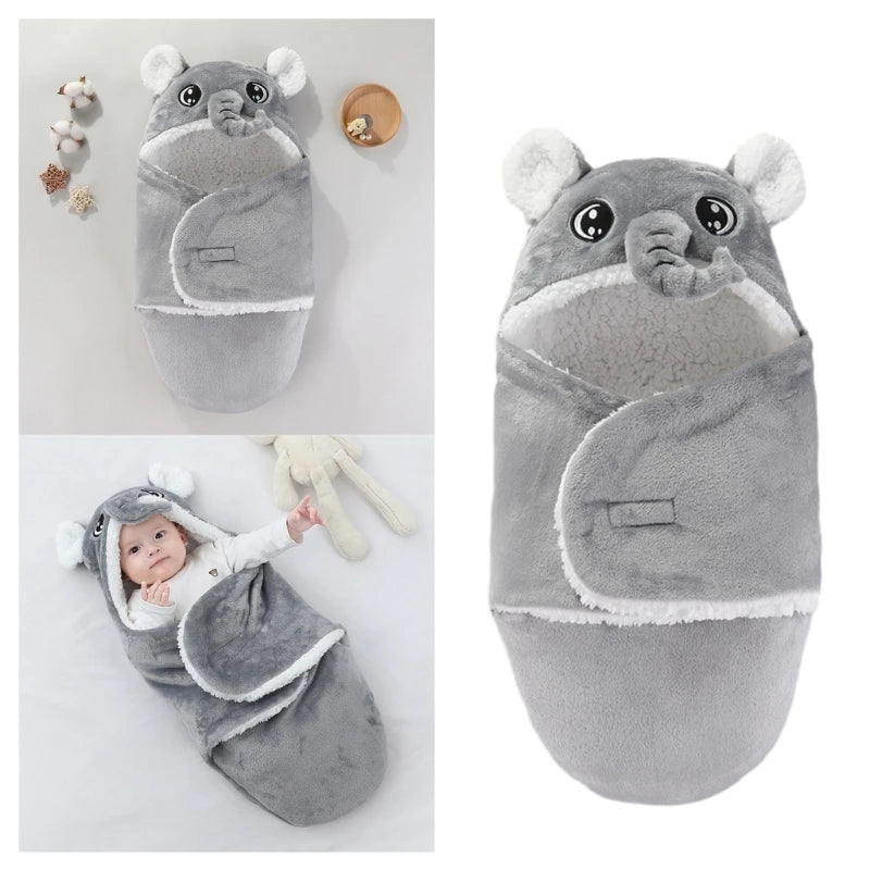 Couverture nomade pour bébé gris