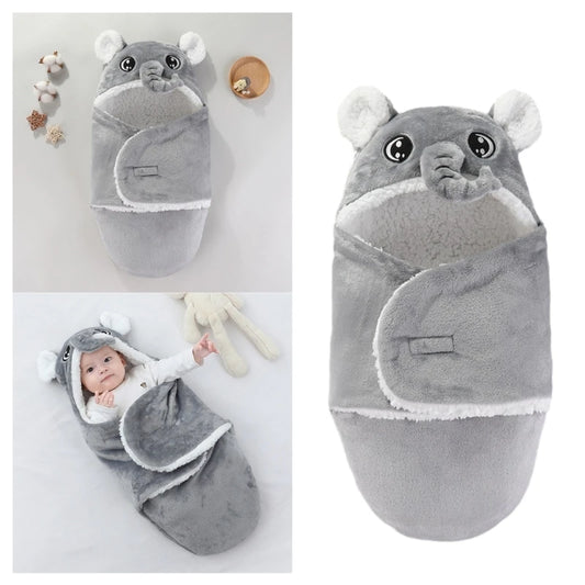 Couverture nomade pour bébé gris